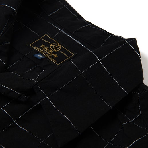 Studio D'Artisan - Kasuri Short-Sleeved Shirt Black [5720]