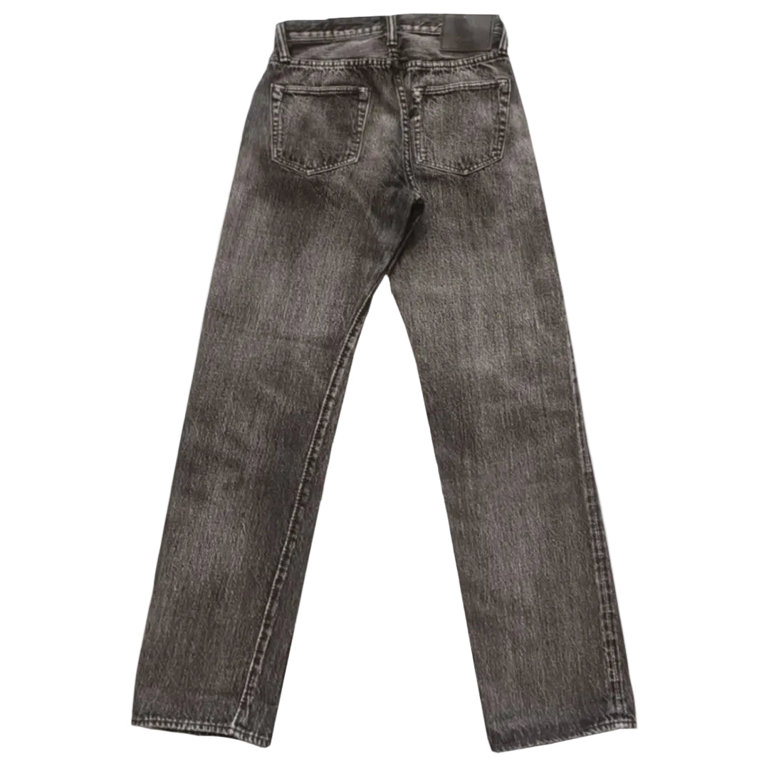 Pure Blue Japan - 14oz Natural Used Wash Regular Straight Black [USED-003-BK]