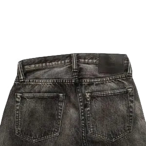 Pure Blue Japan - 14oz Natural Used Wash Regular Straight Black [USED-003-BK]