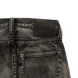 Pure Blue Japan - 14oz Natural Used Wash Regular Straight Black [USED-003-BK]