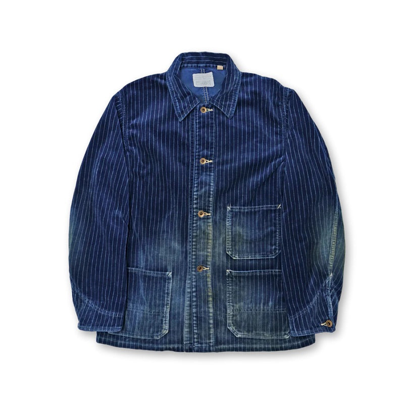FULLCOUNT - Indigo Wabash Corduroy Chore Jacket H.W. [2015HW-11]