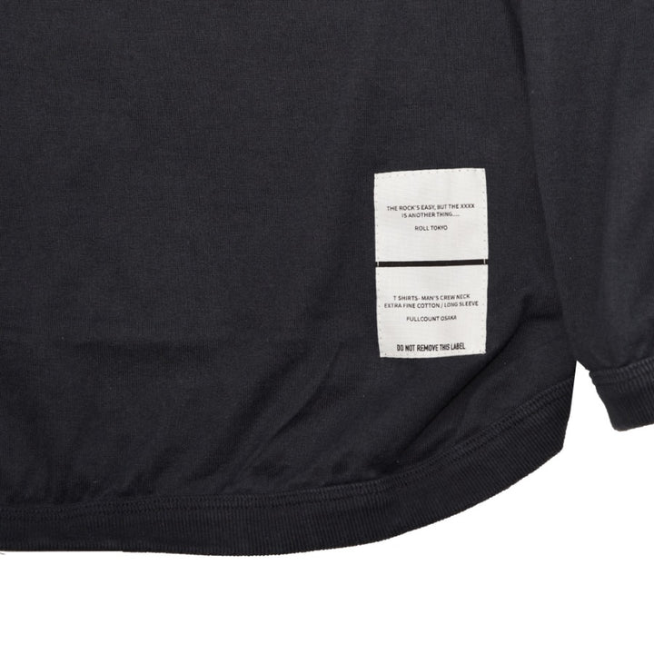 Full Count Flat Seam Heavyweight L/S T-Shirt - Black RL-005
