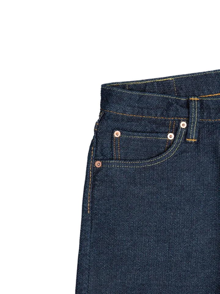 Pure Blue Japan – Double Indigo Sashiko Relaxed Tapered Jeans [1170-2-ID]