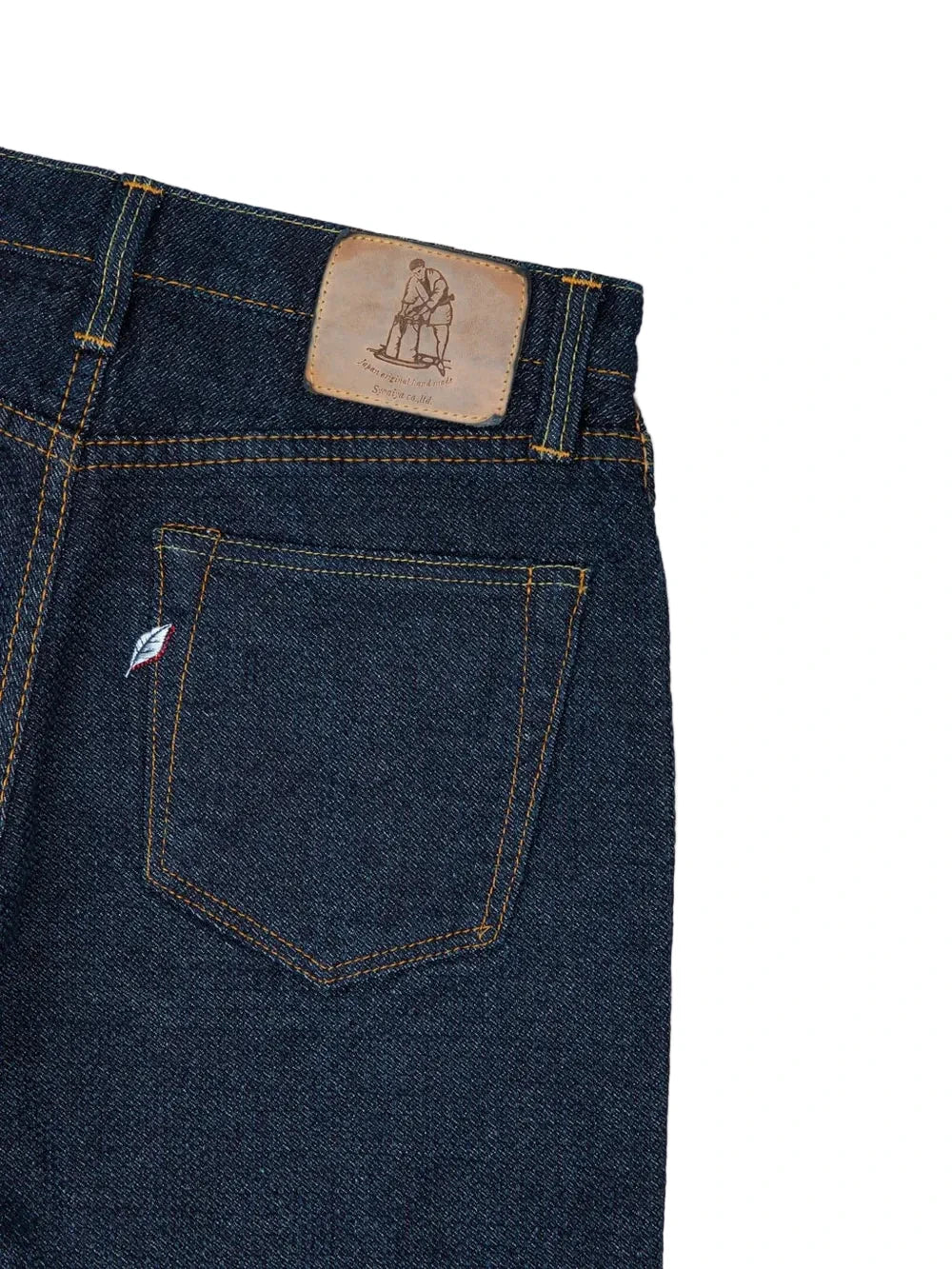 Pure Blue Japan – Double Indigo Sashiko Relaxed Tapered Jeans [1170-2-ID]