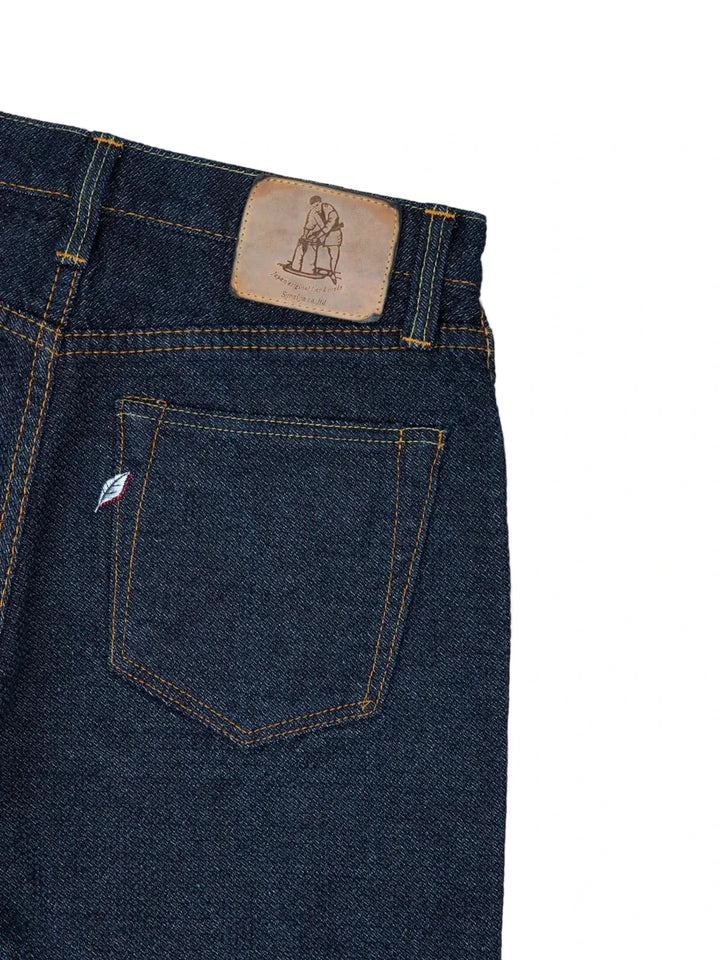 Pure Blue Japan – Double Indigo Sashiko Relaxed Tapered Jeans [1170-2-ID]