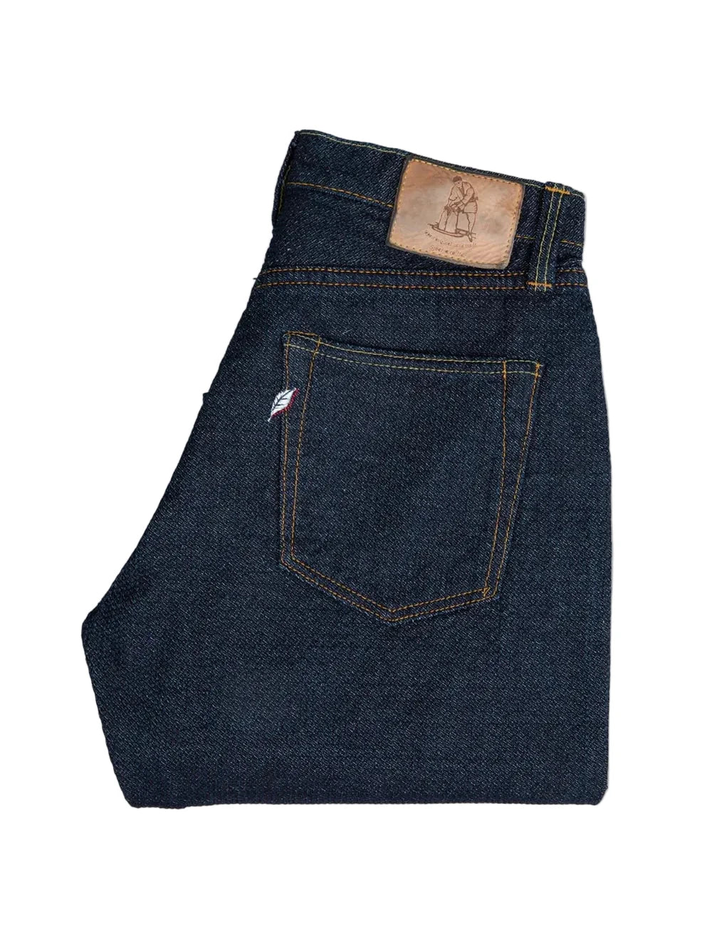 Pure Blue Japan – Double Indigo Sashiko Relaxed Tapered Jeans [1170-2-ID]