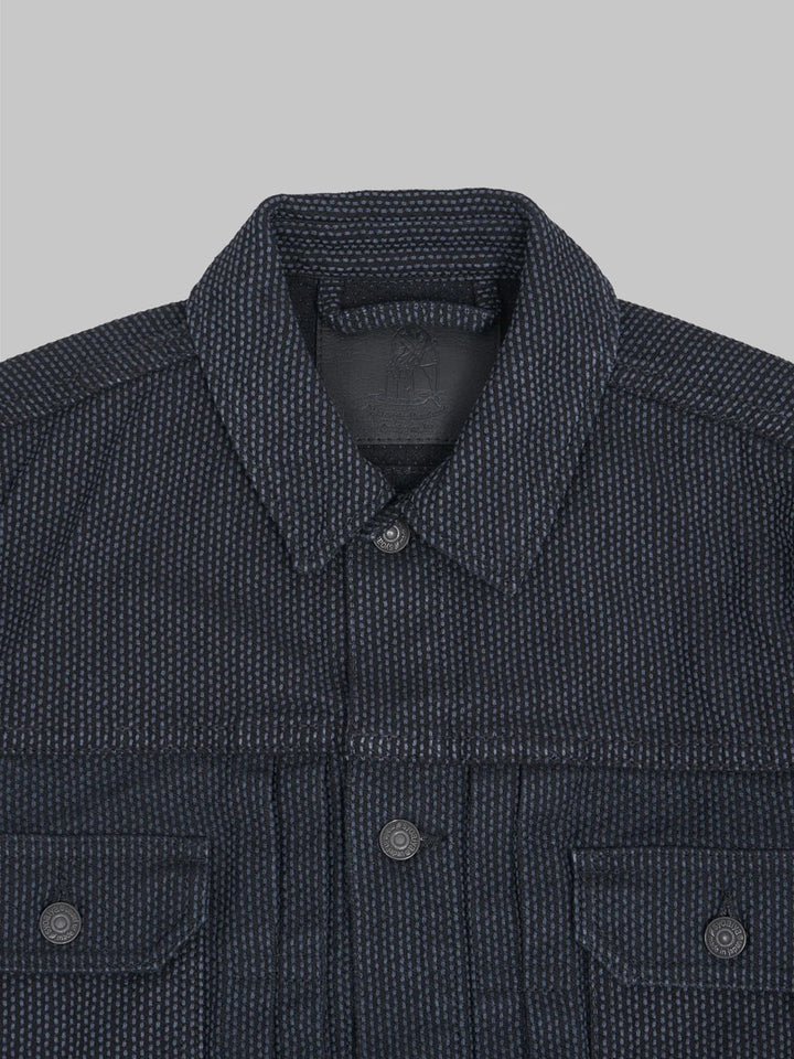 Pure Blue Japan Sashiko Type II Jacket - Grey