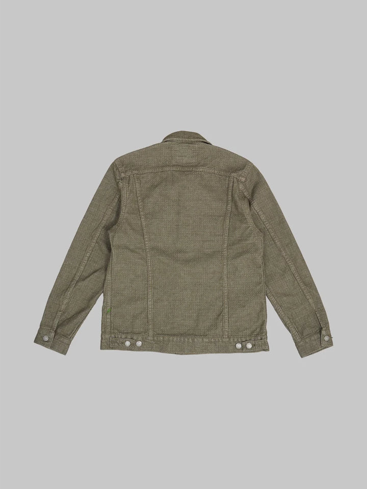 Pure Blue Japan Sashiko Type II Jacket - Olive