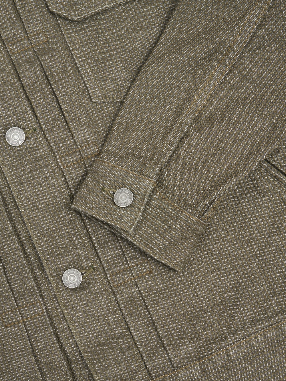 Pure Blue Japan Sashiko Type II Jacket - Olive