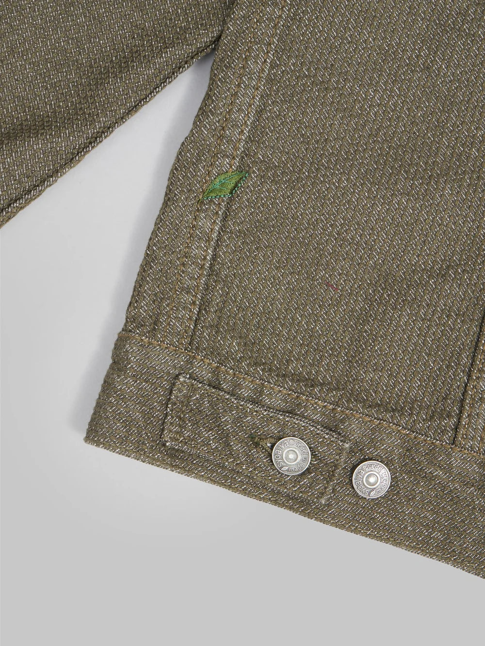 Pure Blue Japan Sashiko Type II Jacket - Olive