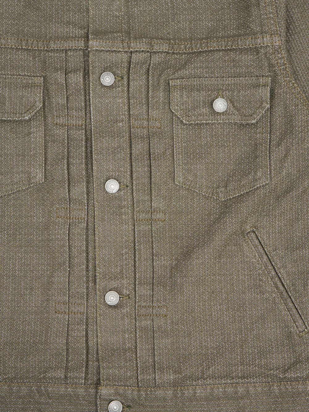 Pure Blue Japan Sashiko Type II Jacket - Olive