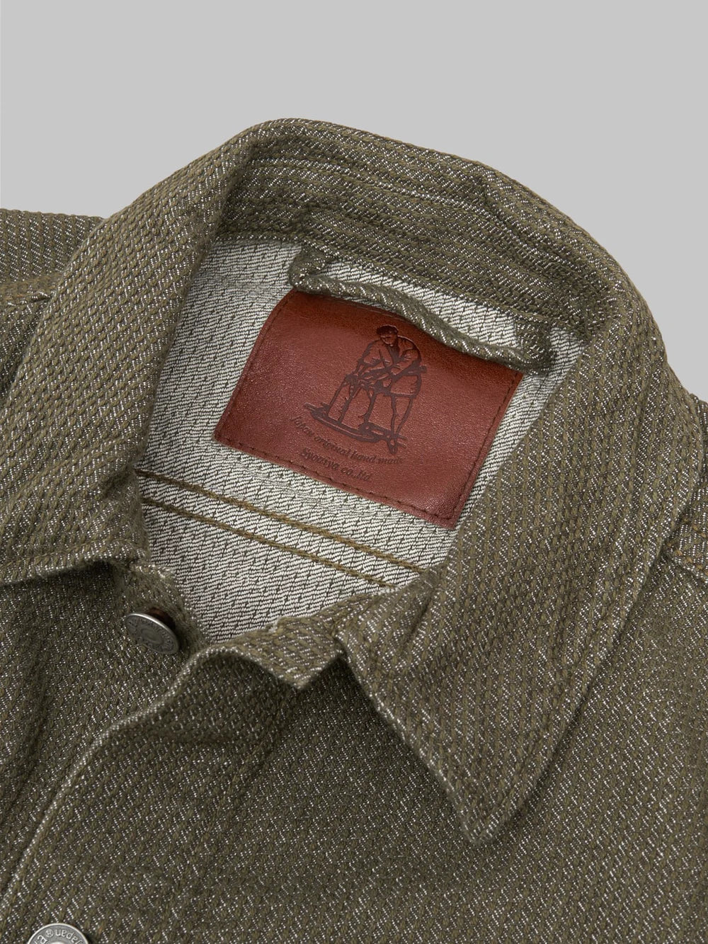 Pure Blue Japan Sashiko Type II Jacket - Olive