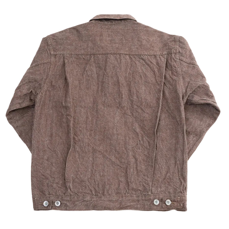 Samurai Jeans - 15oz Kanoko Brown Selvedge Denim Jacket [S552PX-BR] ON PREORDER*