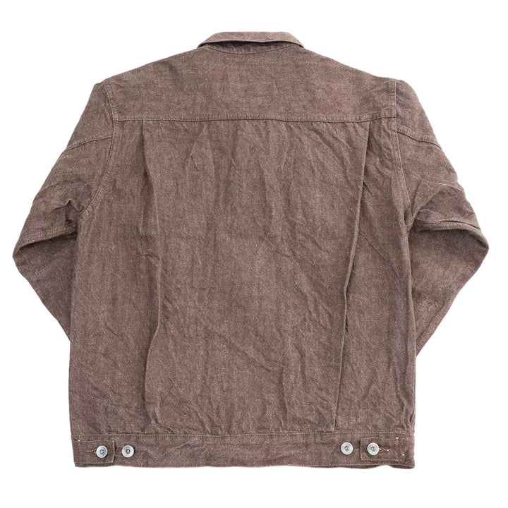 Samurai Jeans - 15oz Kanoko Brown Selvedge Denim Jacket [S552PX-BR] ON PREORDER*