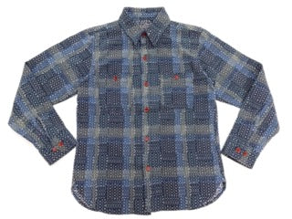 Studio D'Artisan - Noragi Sashiko Long-Sleeve Work Shirt [5651]