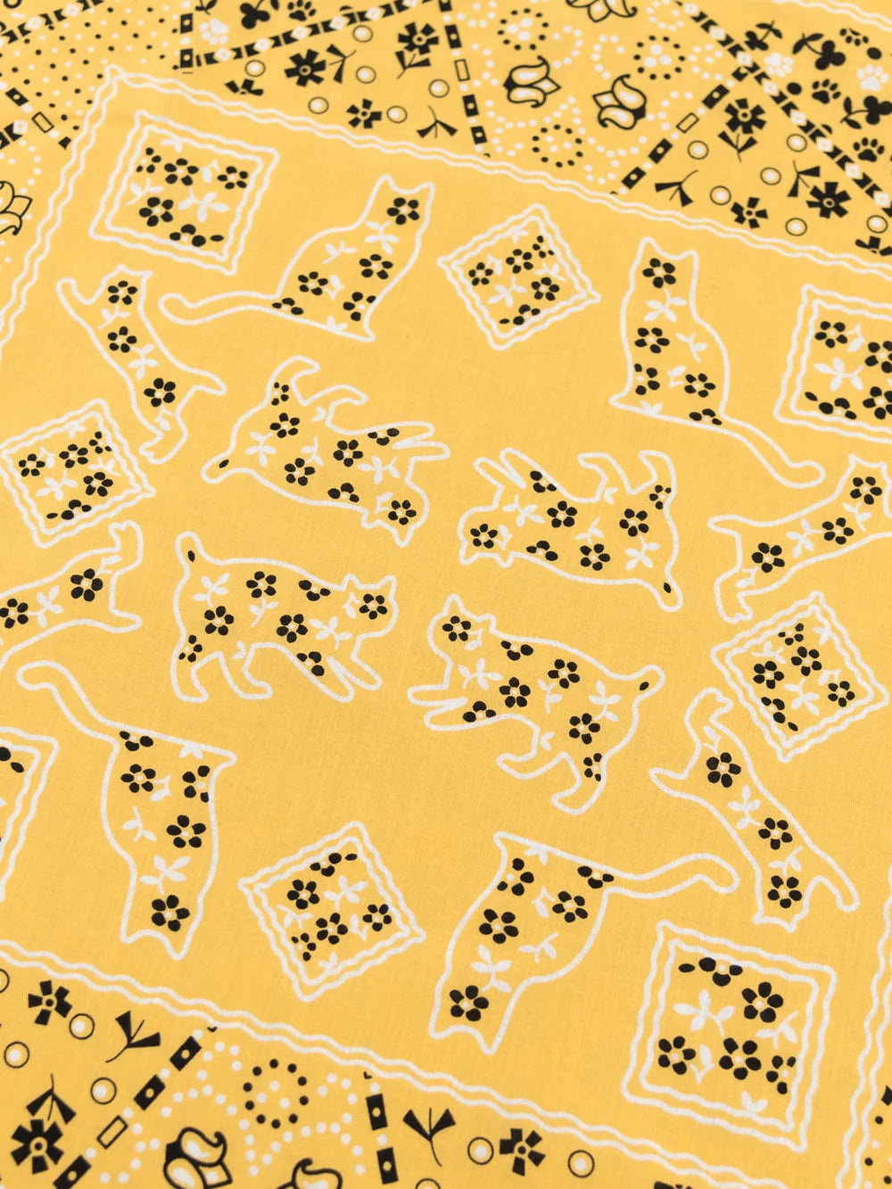 TCB Two Cats Bandana - Yellow ON PREORDER*
