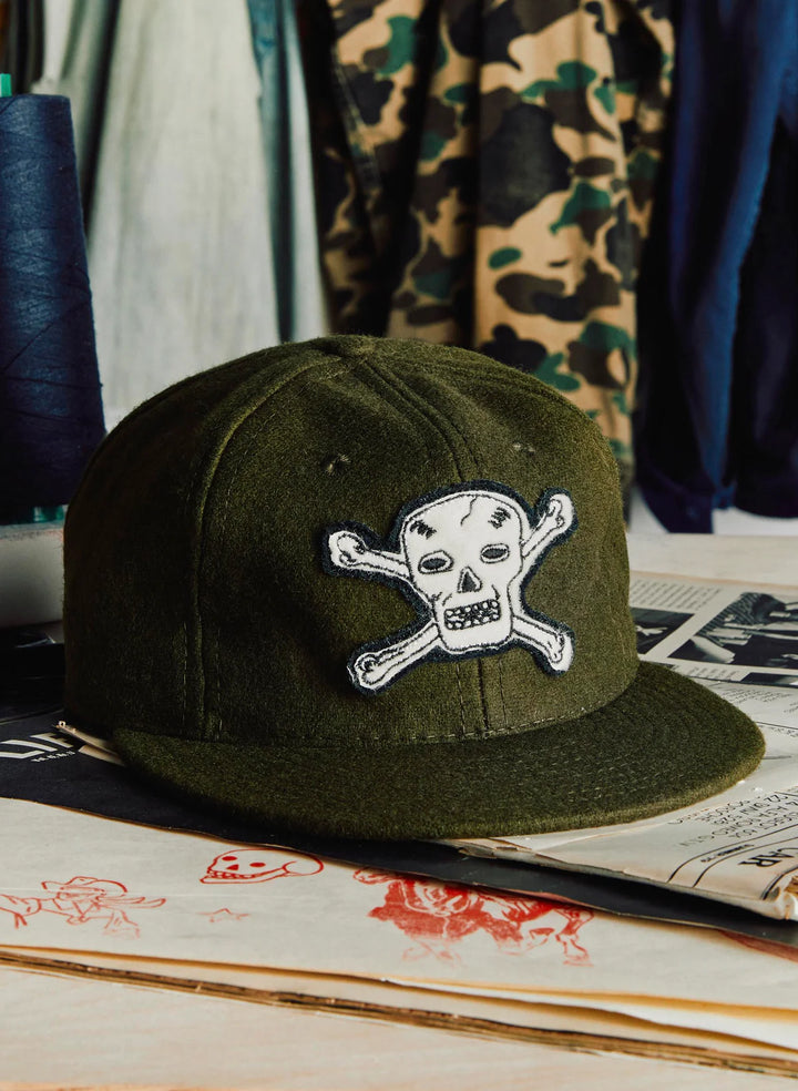 Imogene + Willie - Wool "Hellcats" Olive Cap ON PREORDER*
