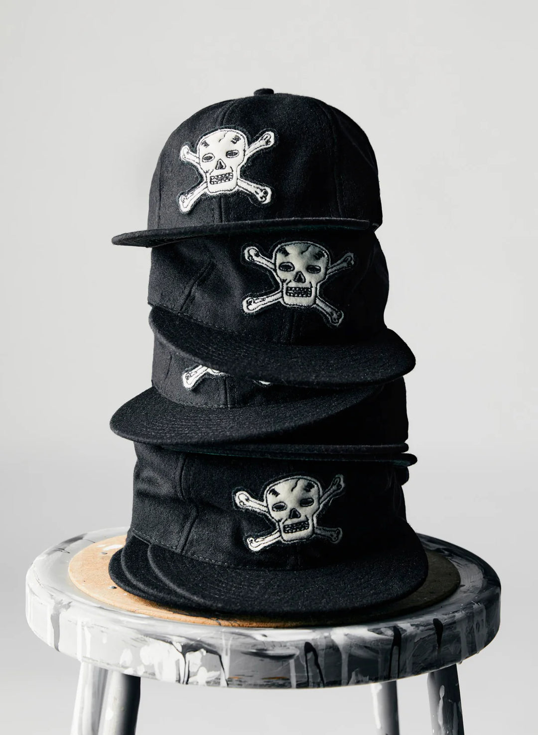 Imogene + Willie - Wool "HELLCATS" Black Cap ON PREORDER*