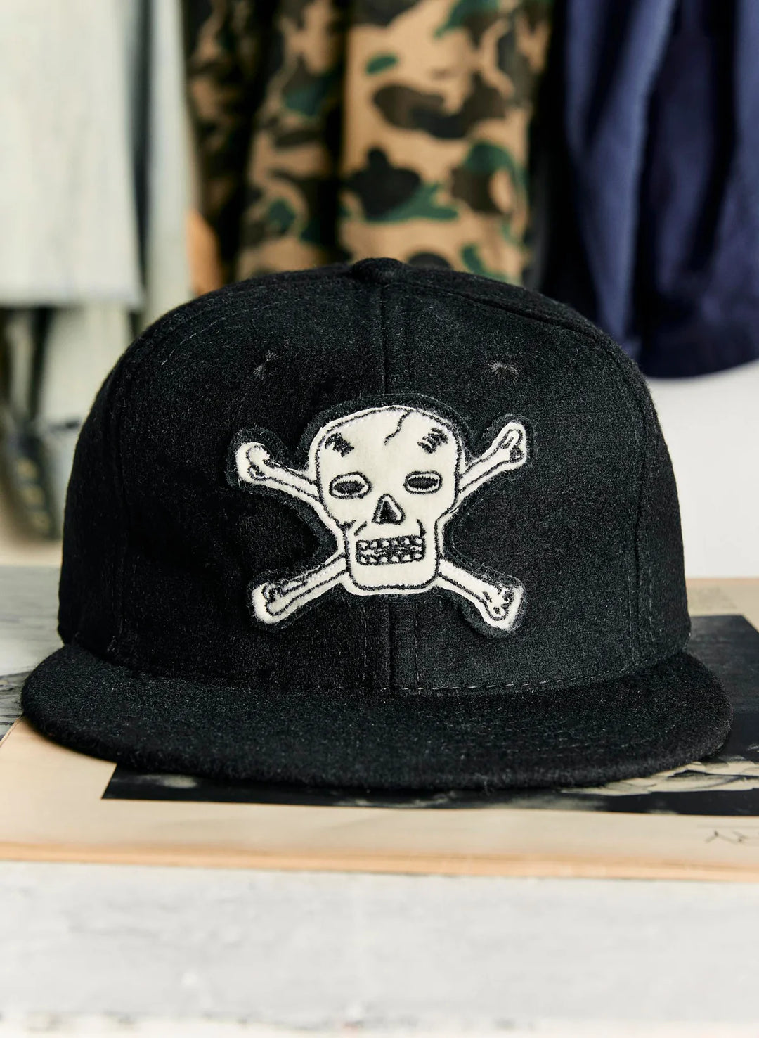 Imogene + Willie - Wool "HELLCATS" Black Cap ON PREORDER*