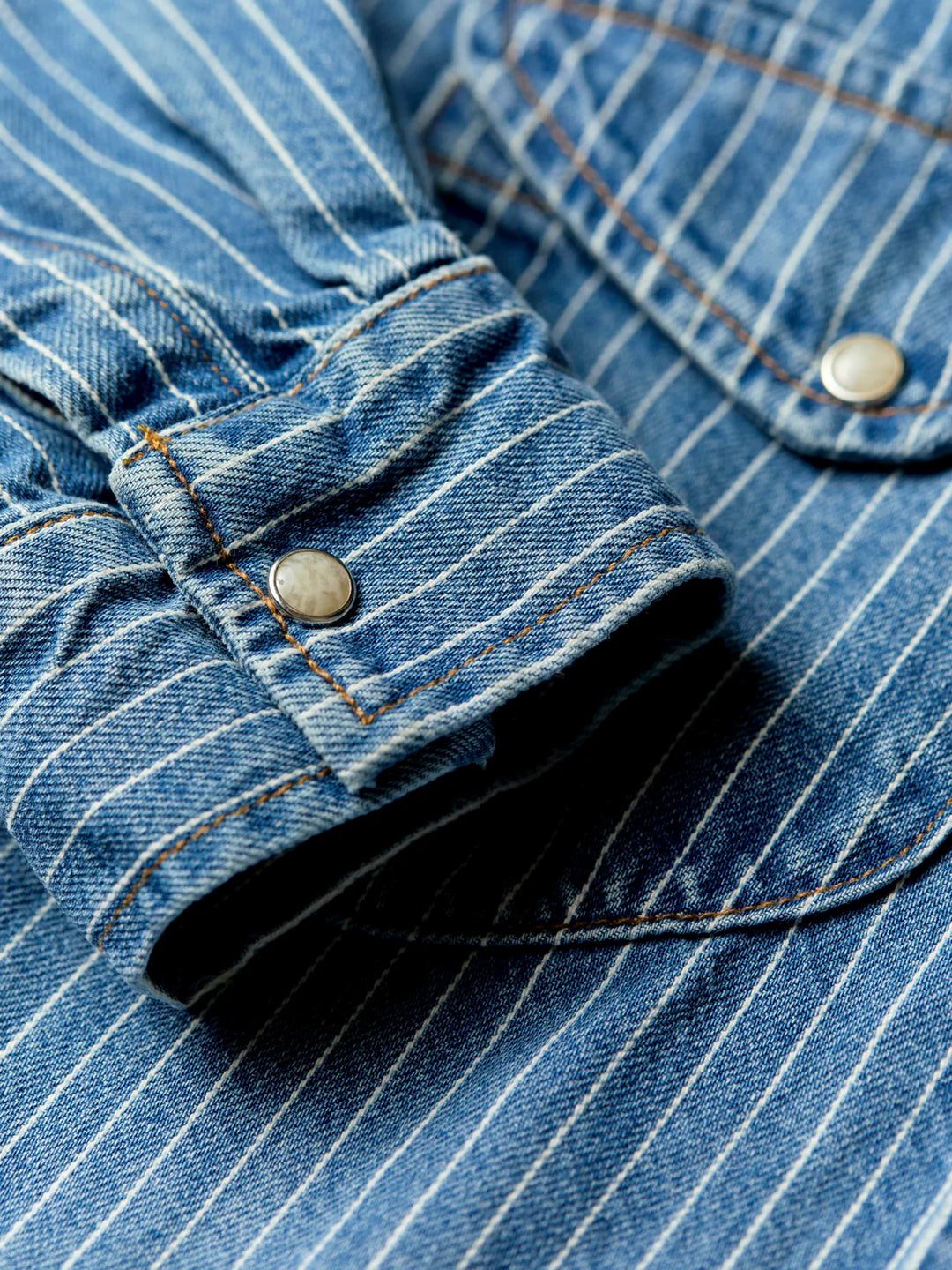 Imogene + Willie - Hayes Indigo Stripe Pearl Snap Shirt ON PREORDER*