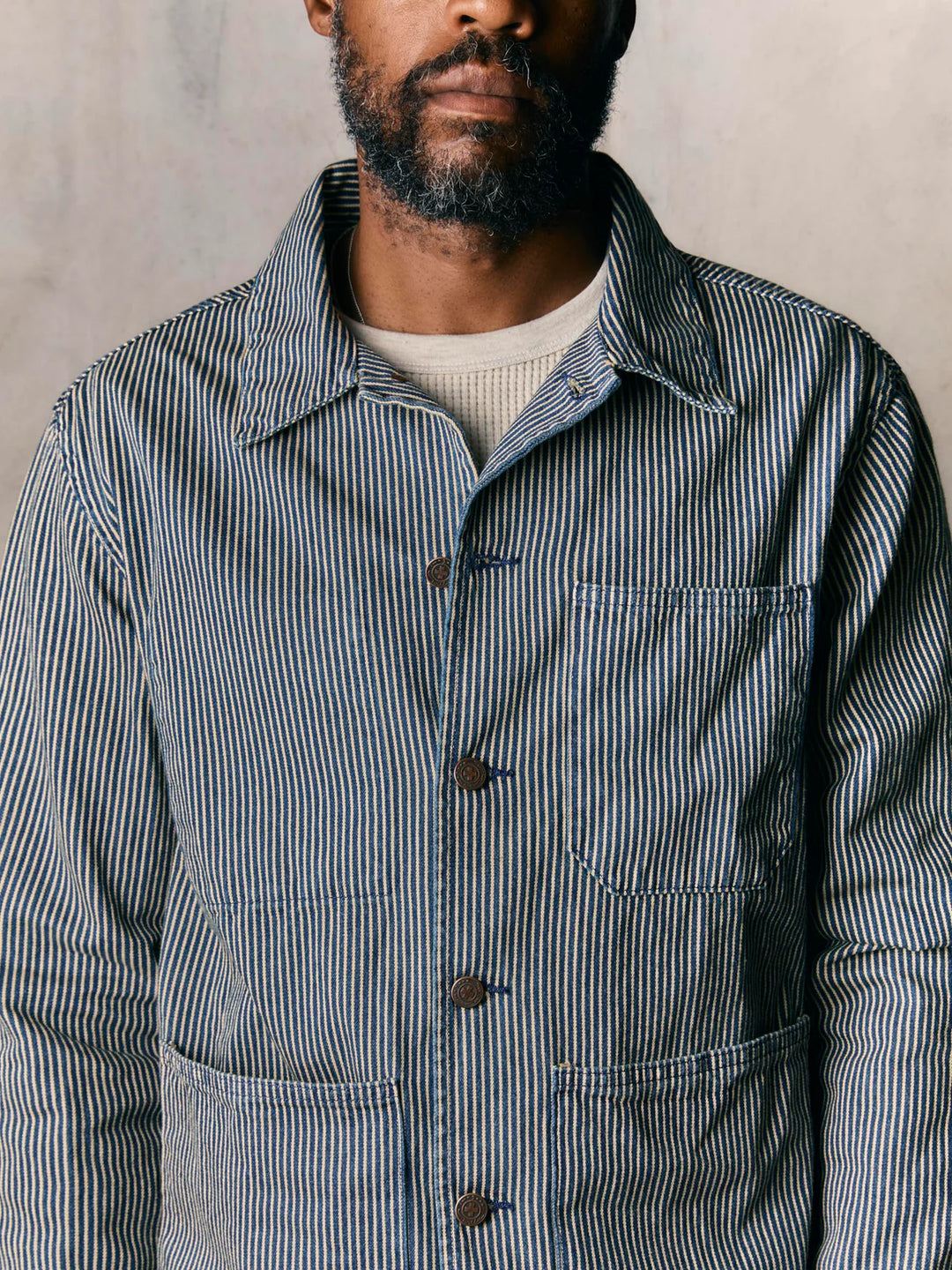 Imogene + Willie - Utility Coat Hickory Stripe ON PREORDER*