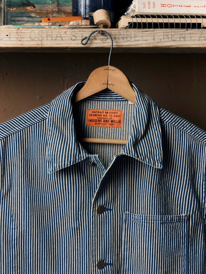 Imogene + Willie - Utility Coat Hickory Stripe ON PREORDER*