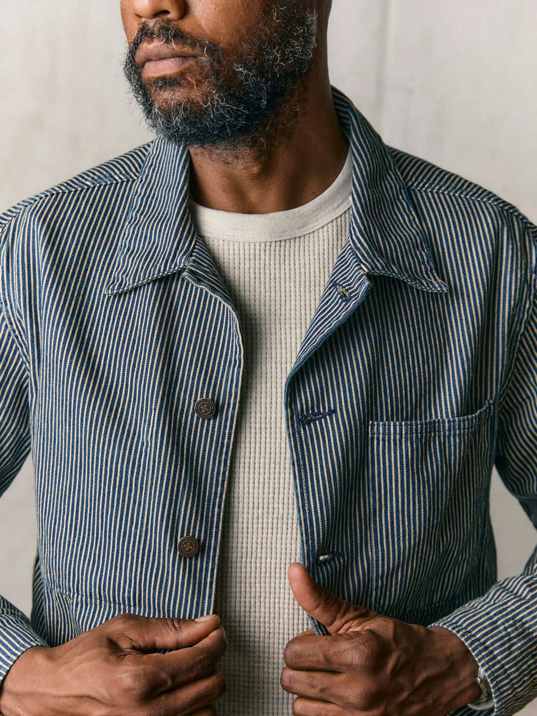 Imogene + Willie - Utility Coat Hickory Stripe ON PREORDER*