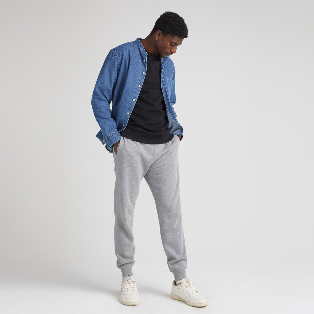 Richer Poorer Heather Grey Recycled Fleece Tapered Sweatpant