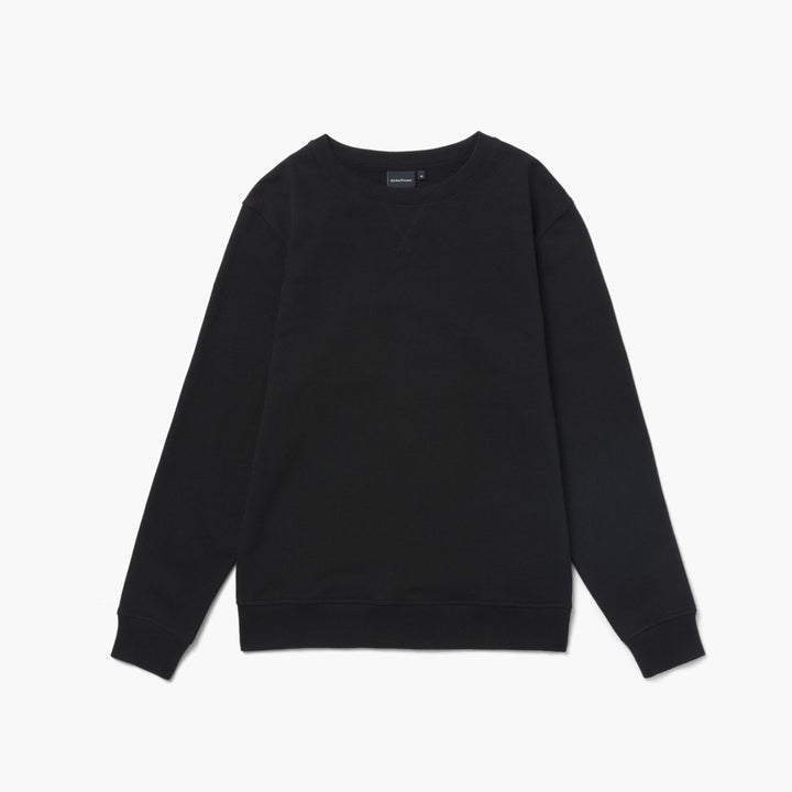 Richer Poorer Black Recycled Fleece Tapered Sweatshirt