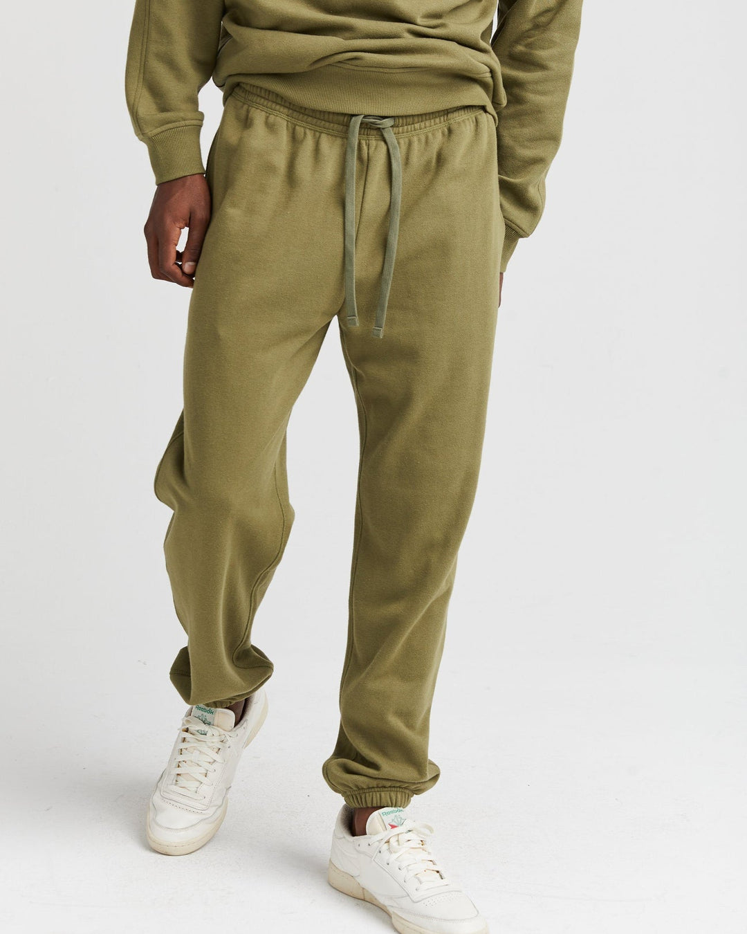 RicherPoorer Olive Army Recycled Fleece Classic Sweatpant Olive Army