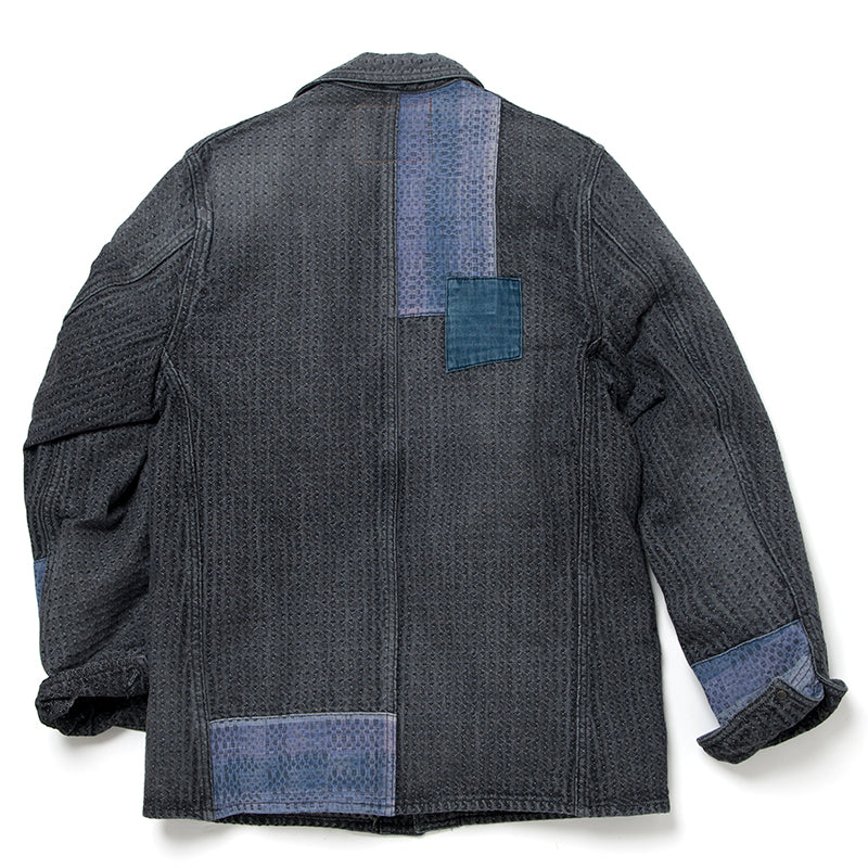 Studio D'Artisan - SASHIKO BORO denim jacket - Black