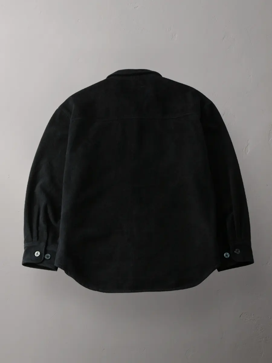 Flat Head - Cotton Melton CPO Jacket - Black