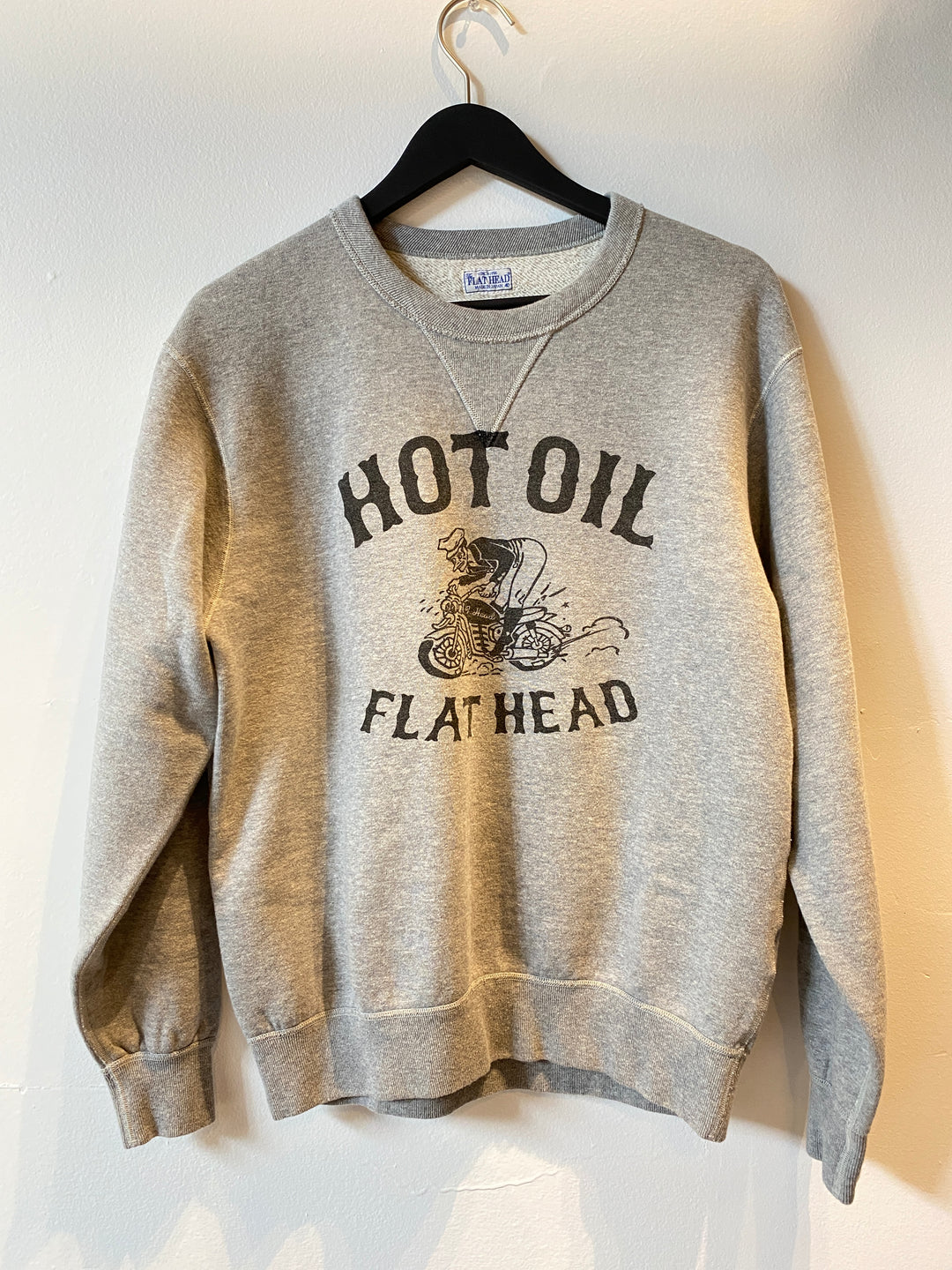 The Flat Head - Grey Hot Oil Sweatshirt