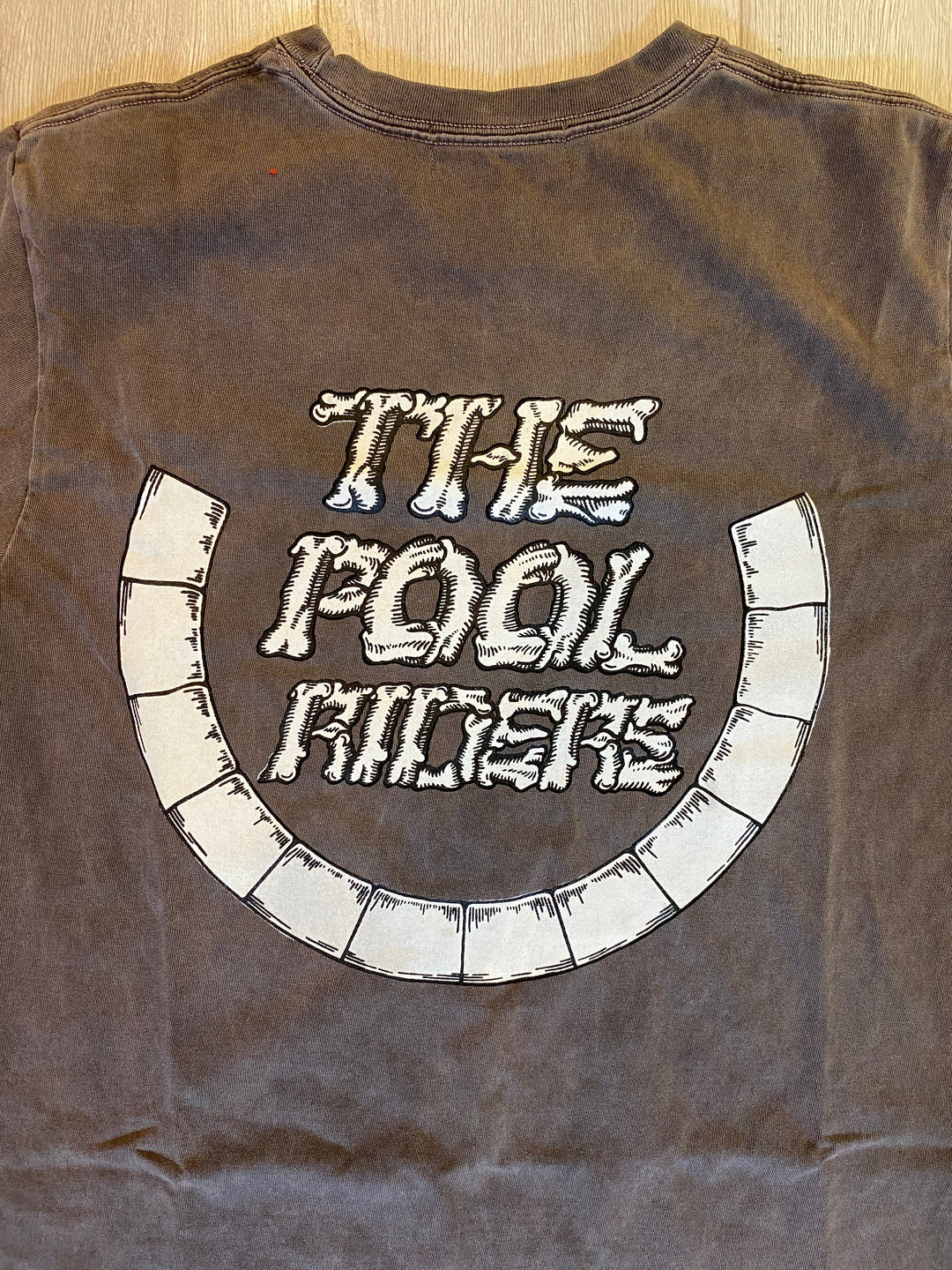 The Pool Riders - Basic Tee Back Logo - Mocha