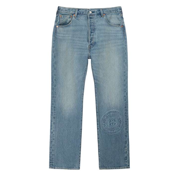 Stüssy x Levi's Embossed 501 Jeans Rugged Blue