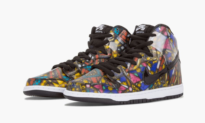 Nike SB Dunk High Premium CNCPTS Stained Glass Special Box - 313171 606 S
