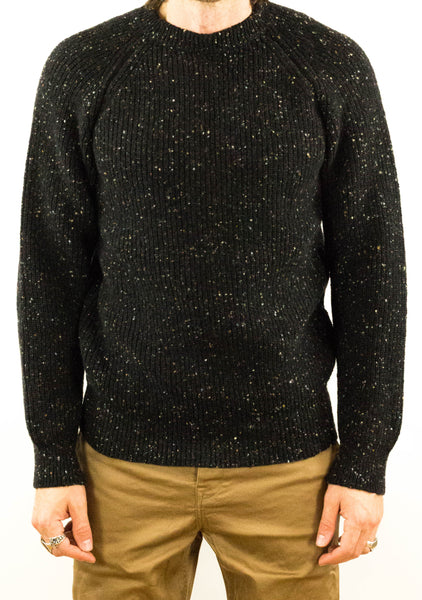 Left Field - Merino Wool Sweater - Black